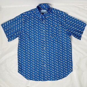 Bird Dog Bay Sz L LONGHORN Button Up Weekender Shirt